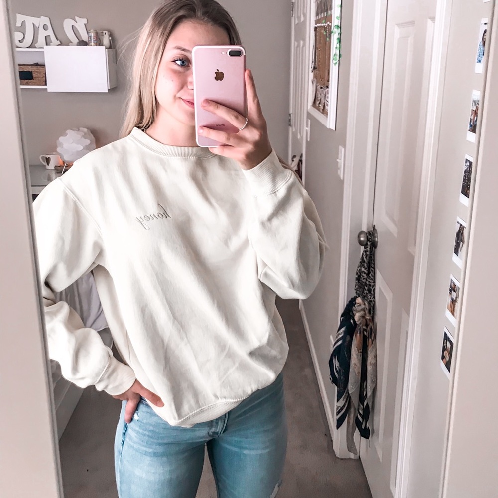 Brandy Melville “Honey” Crew Neck